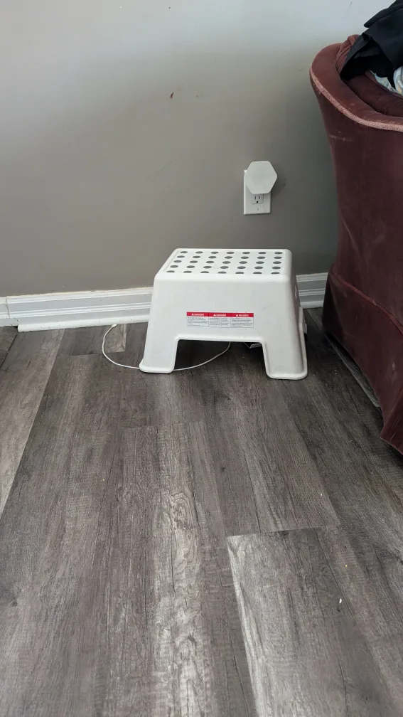 White Plastic Step Stool thumbnail