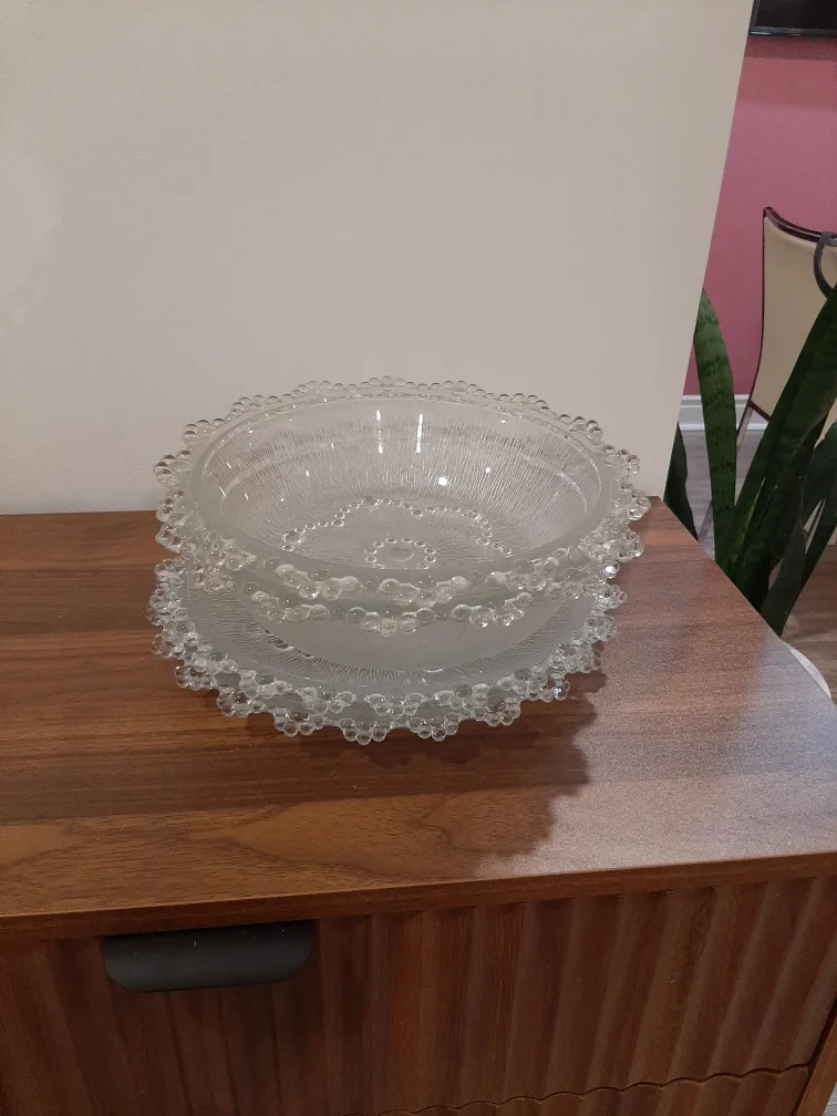 Vintage Indiana Glass Whitehall Punch Bowl Set thumbnail