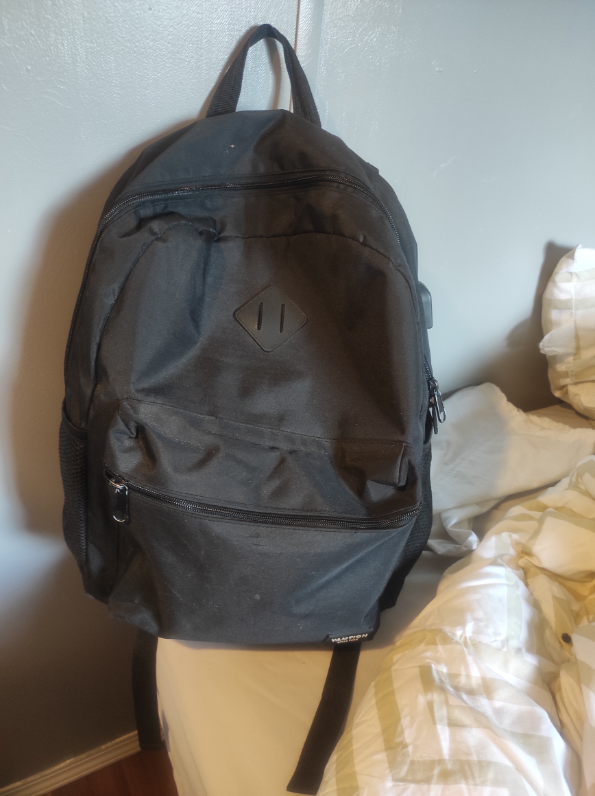 Hamtion Black Backpack