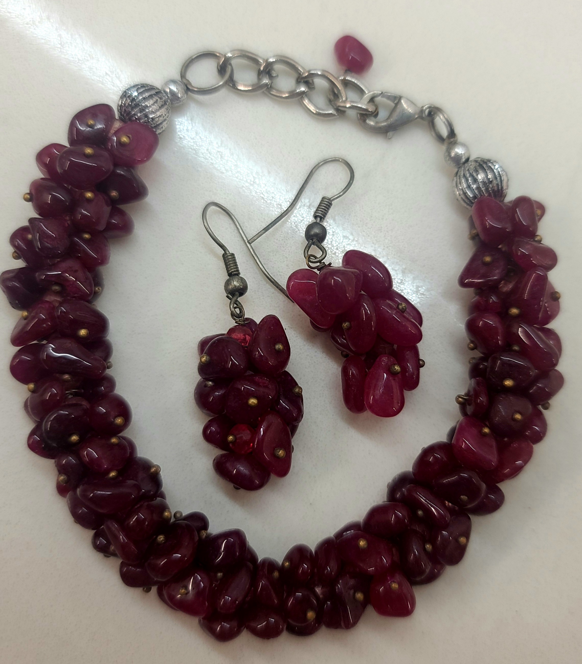 Bracelet & Earrings Set - Handmade