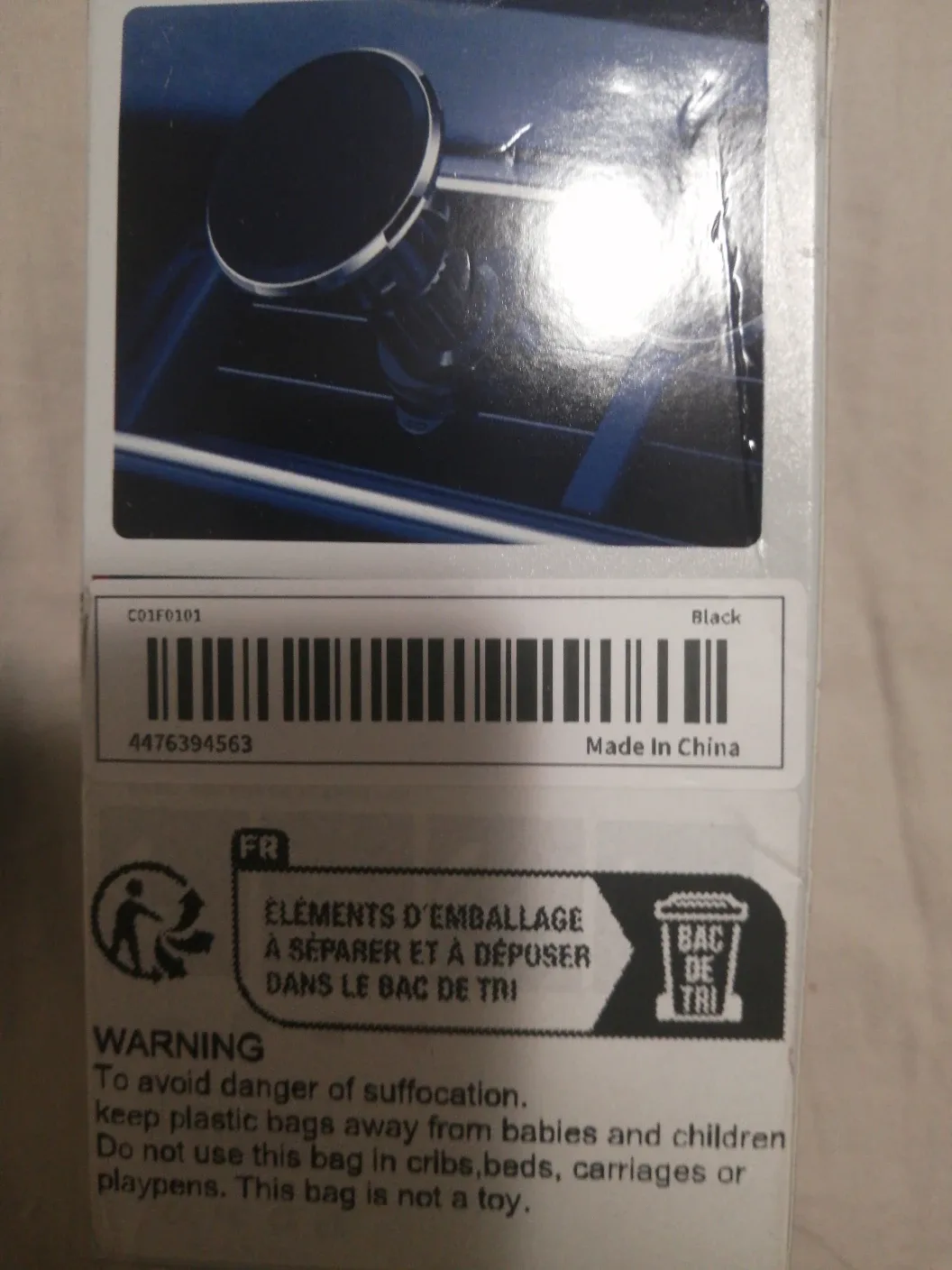 Universal Magnet Bracket Phone Car Mount - Black image indicator(2)