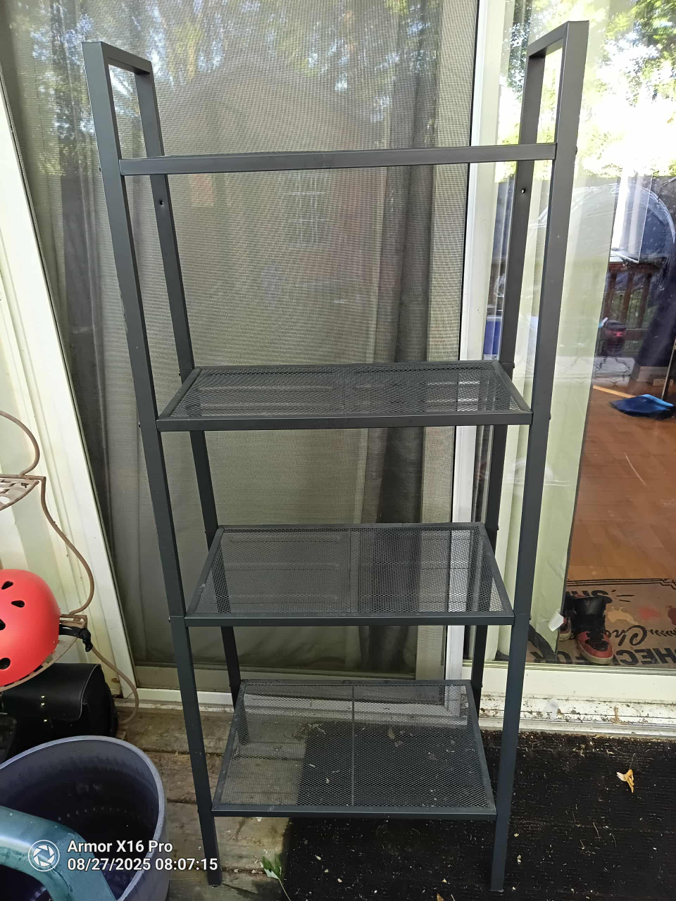 Grey Metal Ladder Shelf - photo 2
