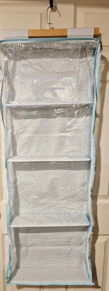 Hanging Storage Organizer with 4 Large Pockets & Double Zippers image indicator(2)