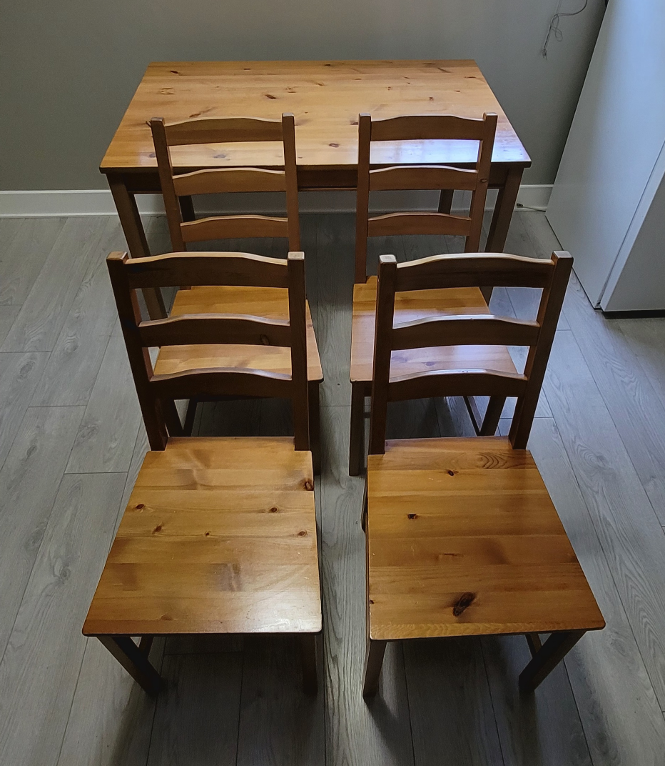 Jokkmokk Dining Table + 4 Chairs from IKEA - photo 5