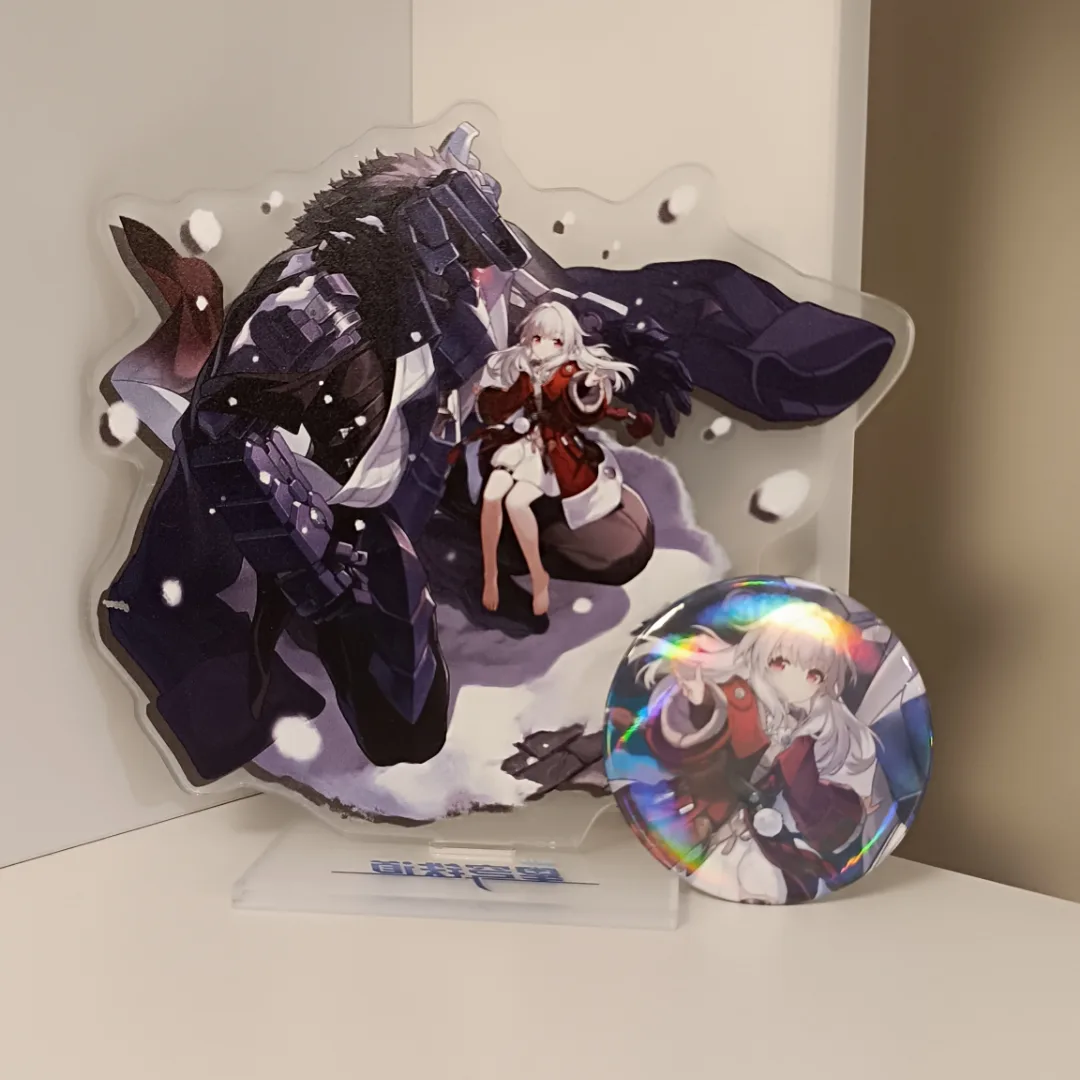 Anime Acrylic Stand & Button Badge Set thumbnail