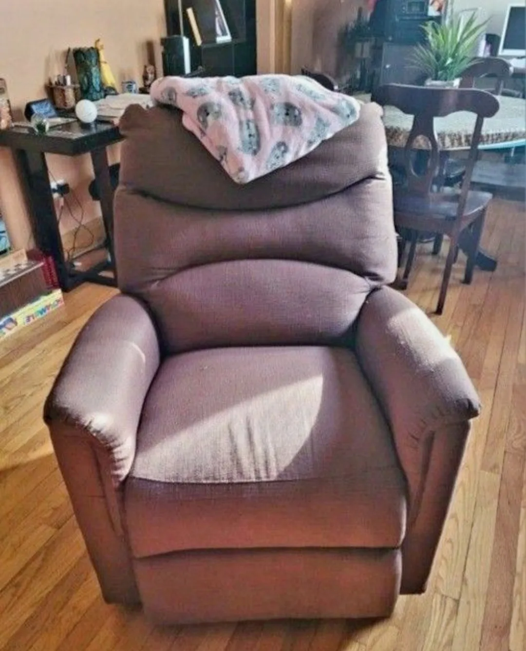 Brown Recliner Chair with Remote