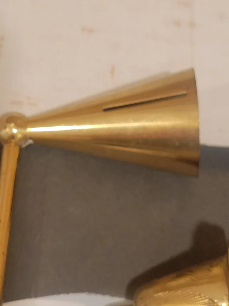 3 Vintage Brass Candle Snuffers image indicator(5)