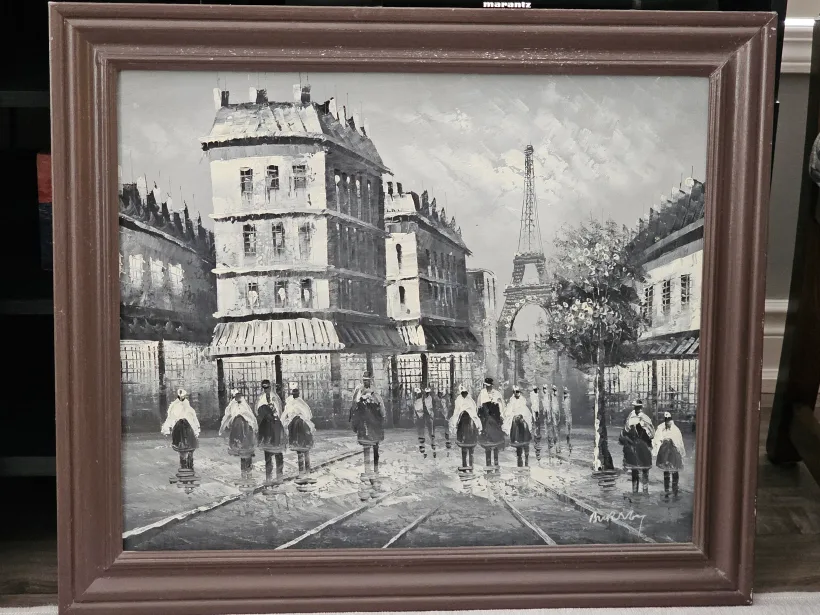 Painting Reproduction of Paris Street Scene by Caroline Burnett thumbnail