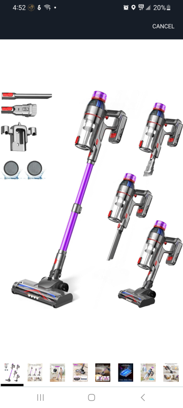 Cordless Stick Vacuum Cleaner: 550W🇨🇦✨️Brand New - photo 4