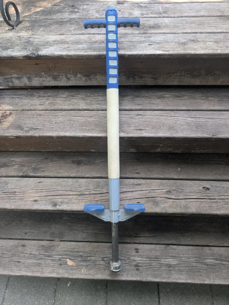 Pogo Stick - Blue and Silver thumbnail