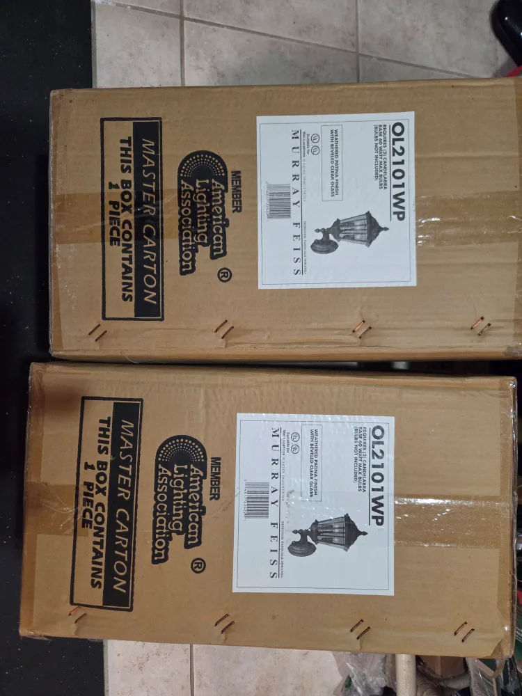 2 New Murray Feiss OL2101WP Outdoor Wall Light image indicator(2)