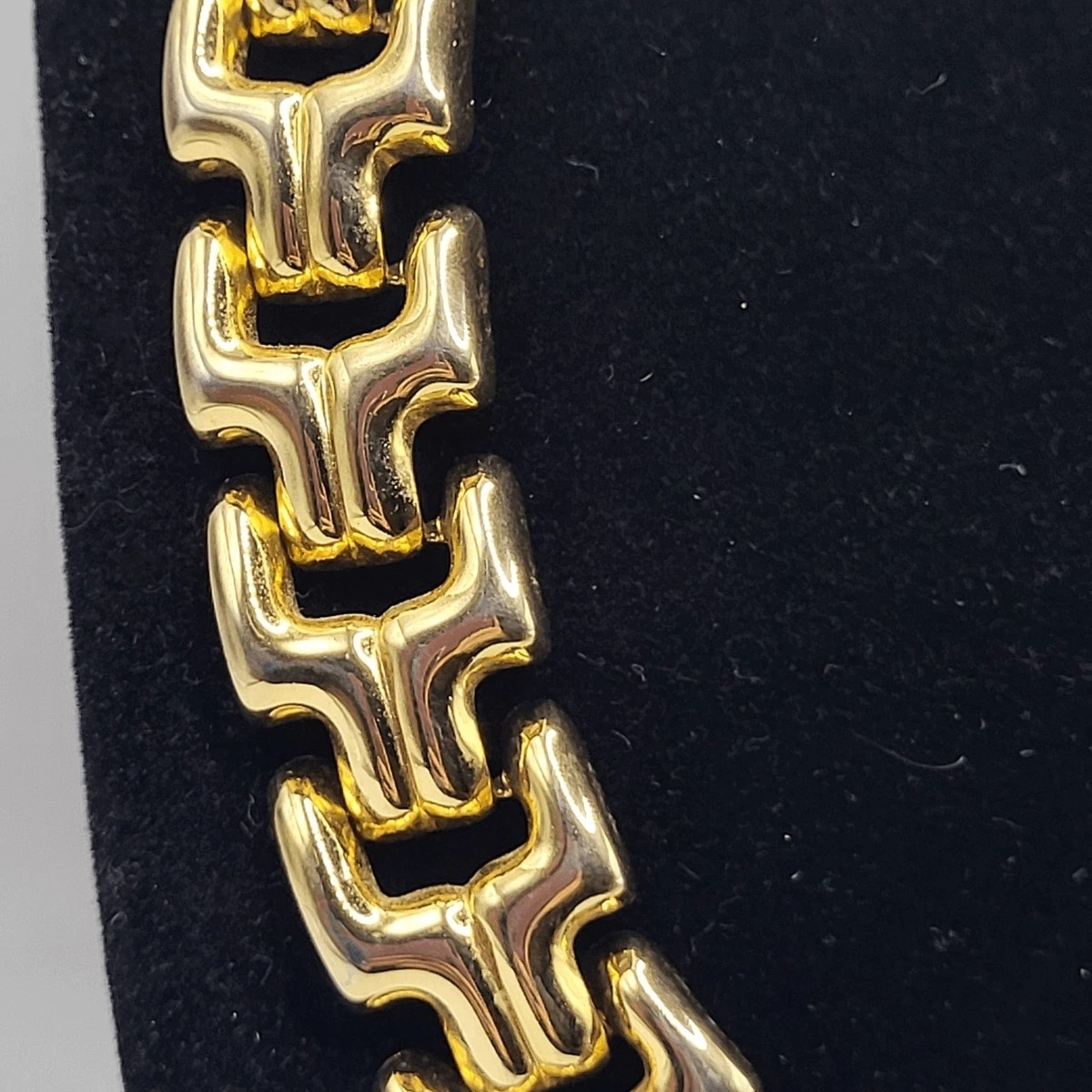 Gold Tone Link Necklace - photo 2