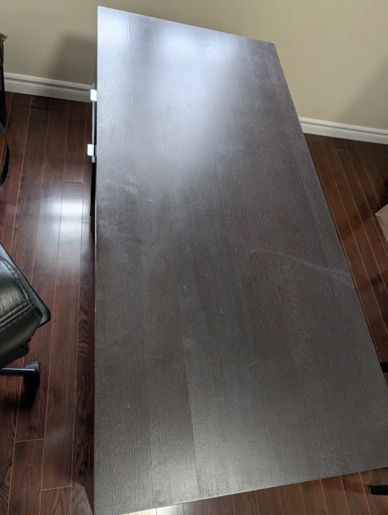 Malm Desk with Drawers - Black-Brown image indicator(2)