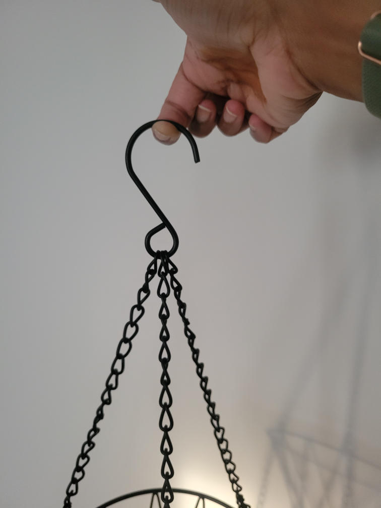 Hanging 3-Tier Fruit vegetable Basket - Black Metal - photo 2