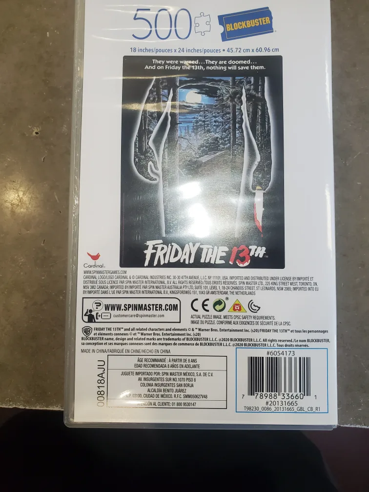 Friday the 13th Blockbuster 500 Piece Puzzle image indicator(3)