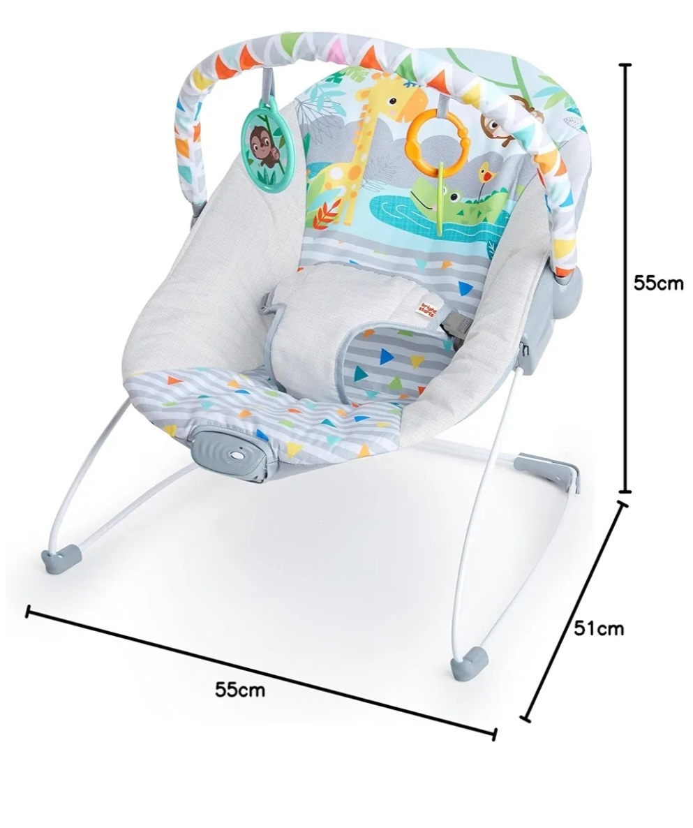 Bright Starts Baby Bouncer - Safari Fun - photo 2
