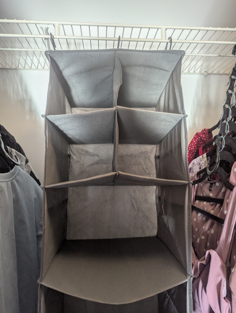 Hanging Closet Organizer - Gray - photo 2