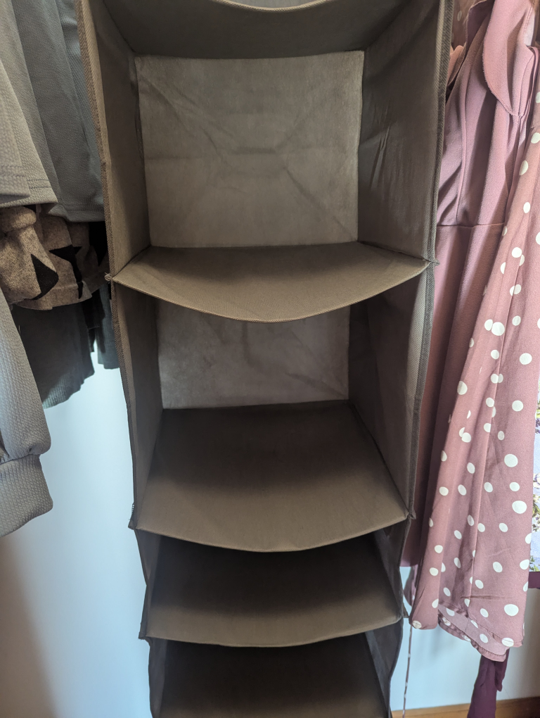 Hanging Closet Organizer - Gray - photo 3