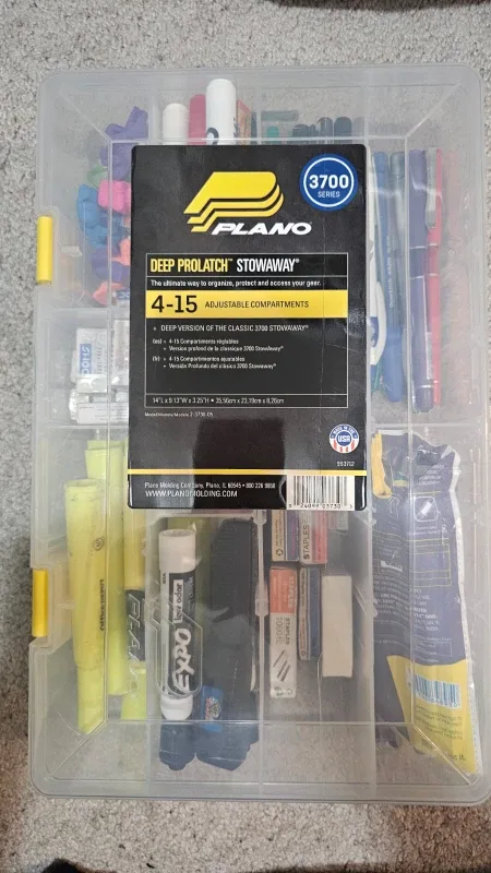 Plano Deep Prolatch Stowaway Box + School/Office Supplies thumbnail
