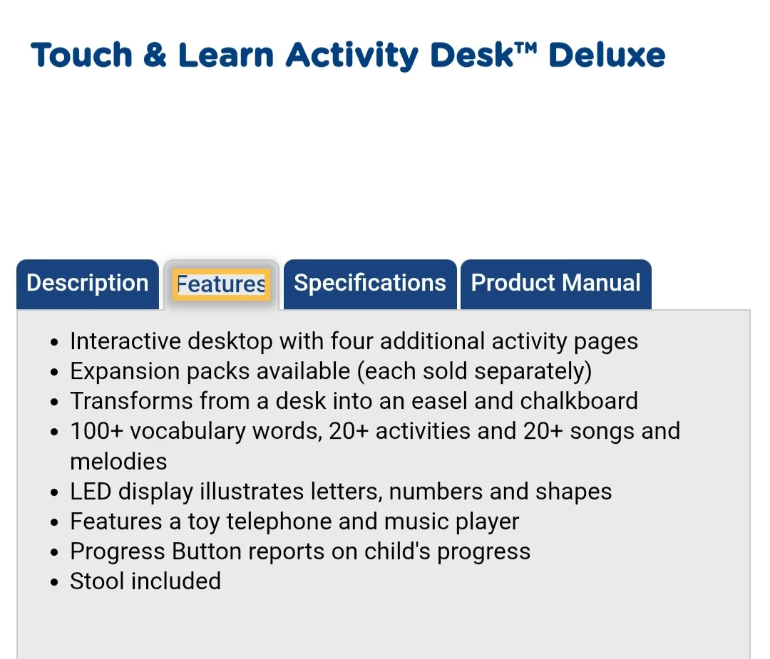 VTech Touch & Learn Activity Desk Deluxe image indicator(8)