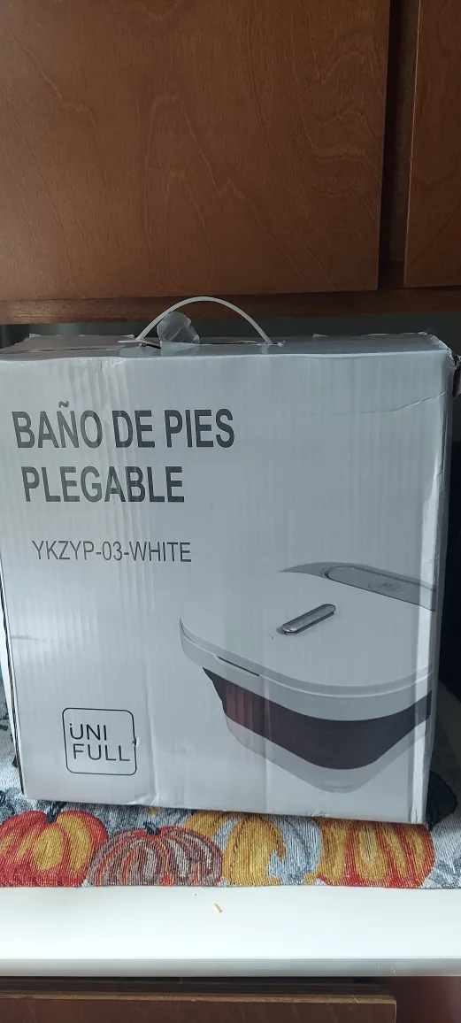 UNI FULL Foldable Foot Bath Basin - White thumbnail