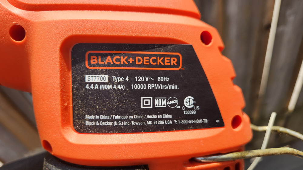 Black+Decker ST7700 Electric String Trimmer - photo 2