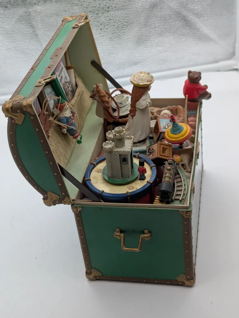 Vintage Enesco "Treasure Chest of Toys" 1988 Music Box image indicator(5)