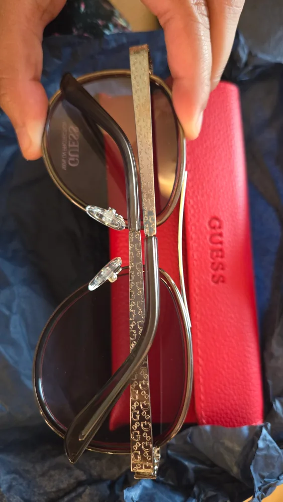 New Guess GF6188 Aviator Sunglasses w/ Case UV Protect image indicator(4)