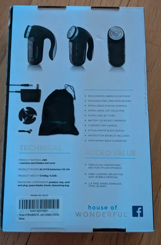 WONDER LINT Fabric Shaver by House of Wonderful image indicator(2)