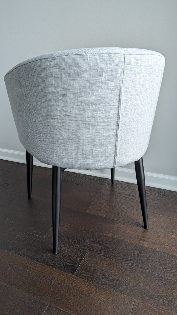 Light Gray-Blue Accent Chair - photo 2