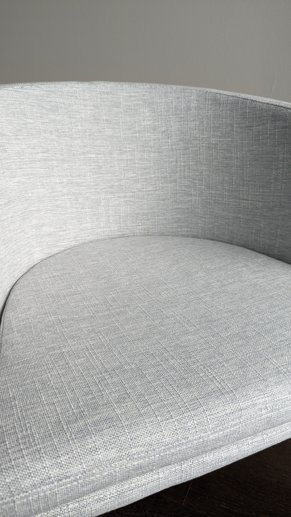 Light Gray-Blue Accent Chair - photo 3