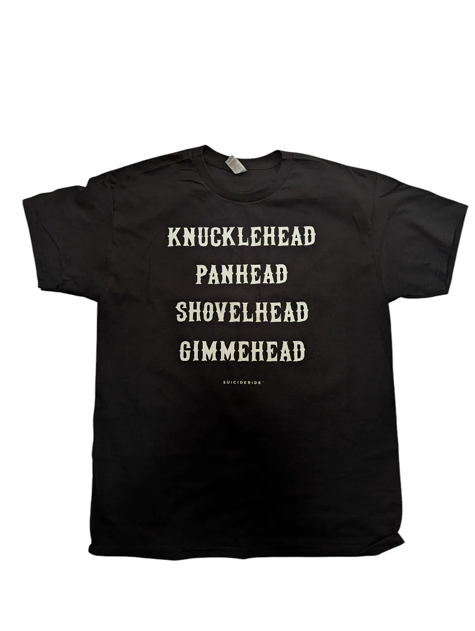 NEW LARGE MENS Motorcycle T-shirt Knucklehead Panhead Shovelhead image indicator(2)