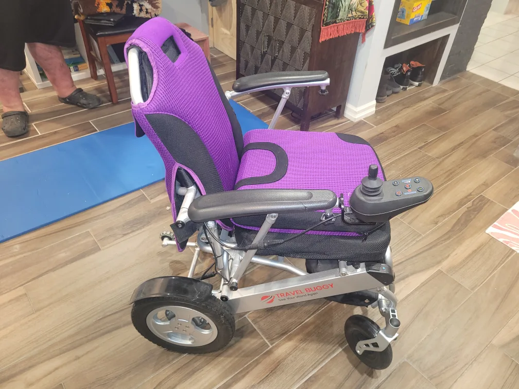 Travel Buggy Purple Electric Wheelchair image indicator(2)
