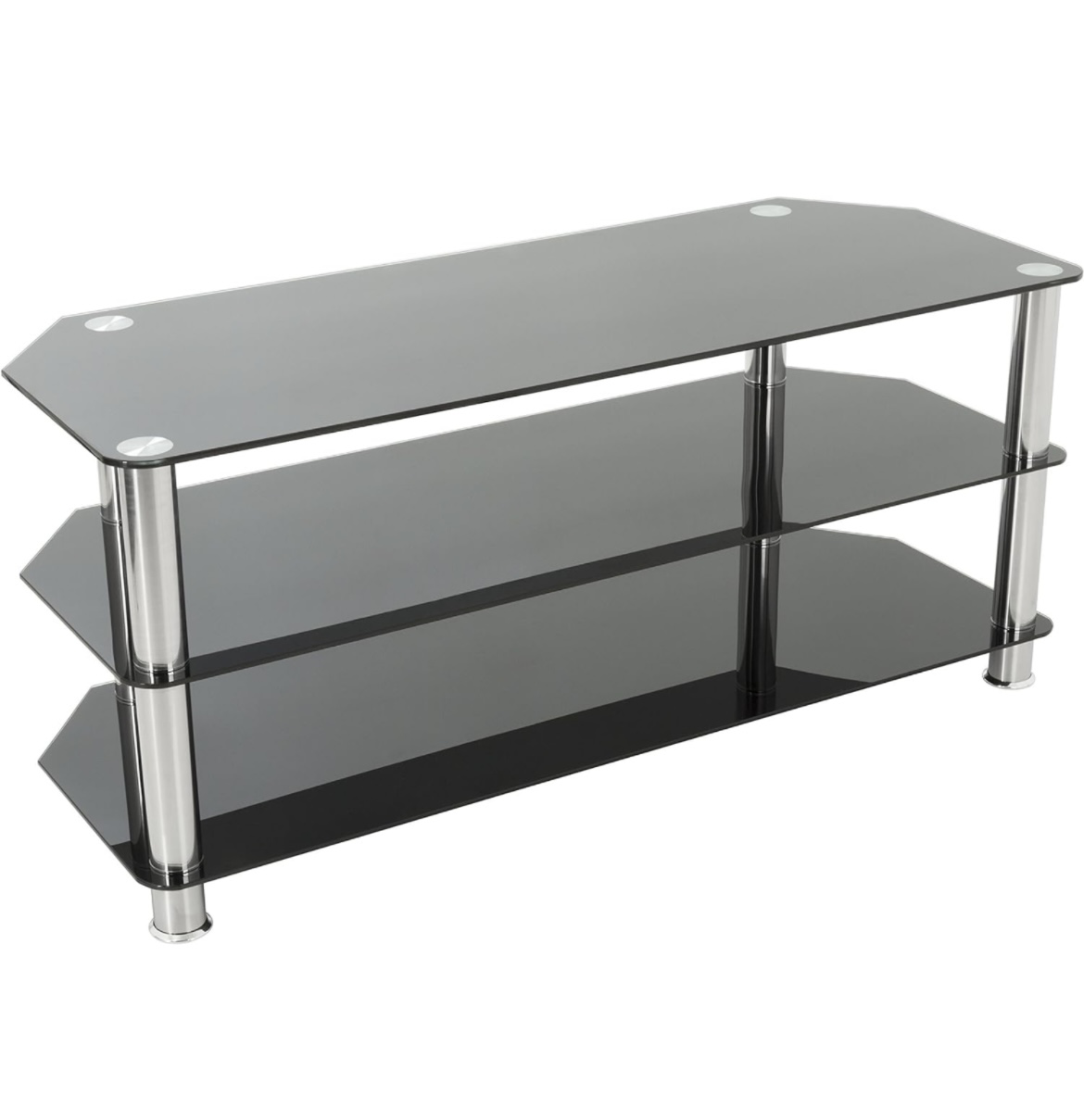 Black Glass TV Stand - photo 2