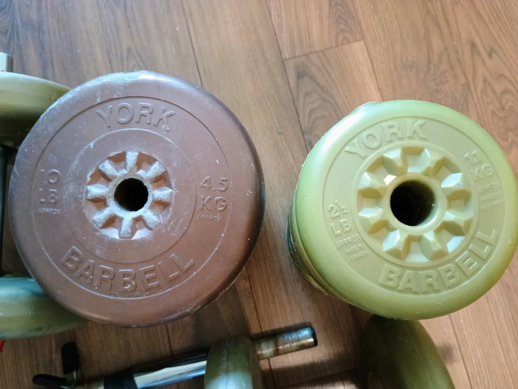 🧡 💪 Awesome York Barbells + Weight Set image indicator(2)