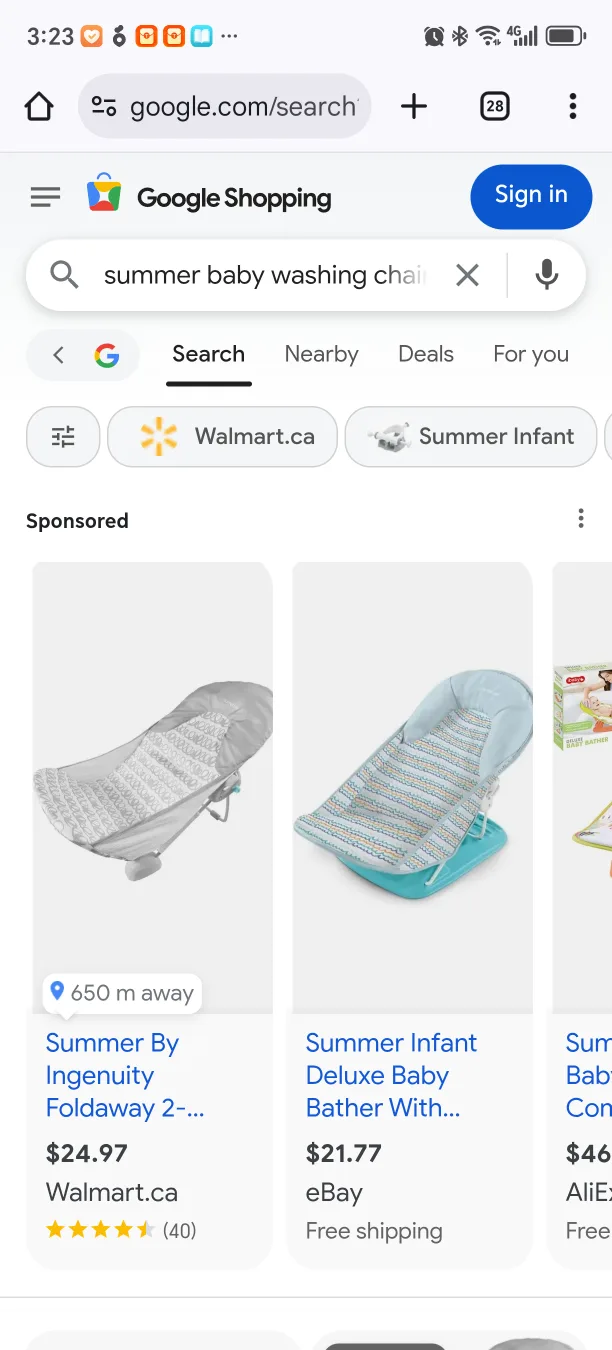 Summer Infant Deluxe Baby Bather 🧡 thumbnail