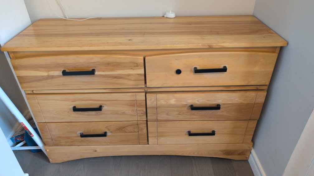 Wooden Dresser and Nightstand Set