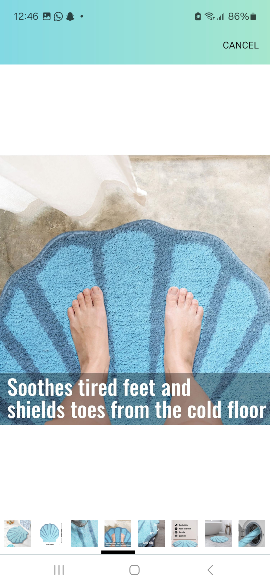 Seashell Shaped Bath Mats - photo 4
