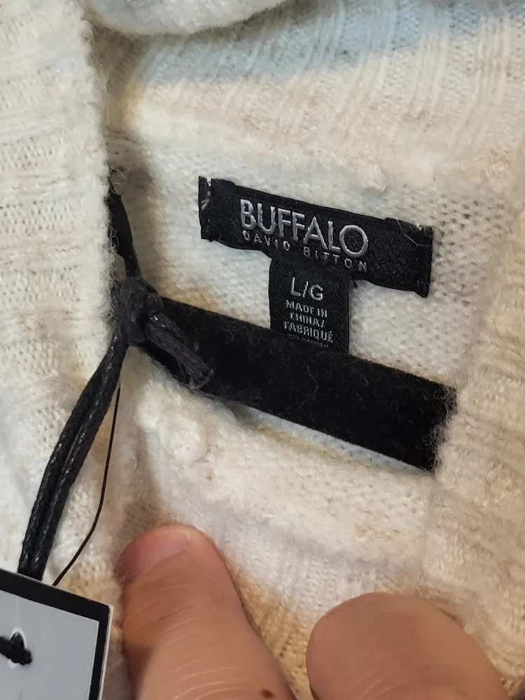 Buffalo David Bitton Ivory Shirt Size: Large image indicator(7)