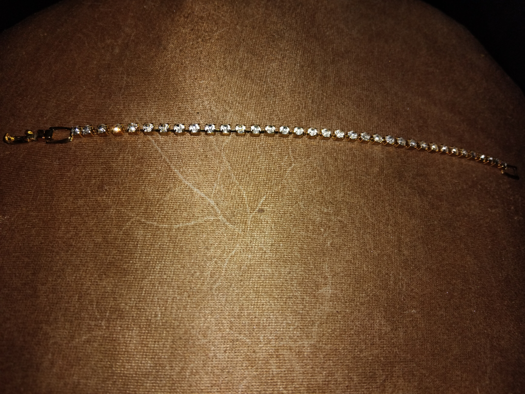 Gold Tone Rhinestone Bracelet - photo 2