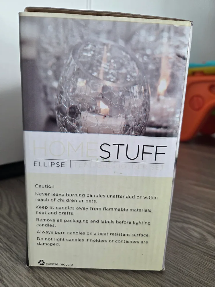 Home Stuff Ellipse Tealight Holder Set (3 Pieces) image indicator(3)