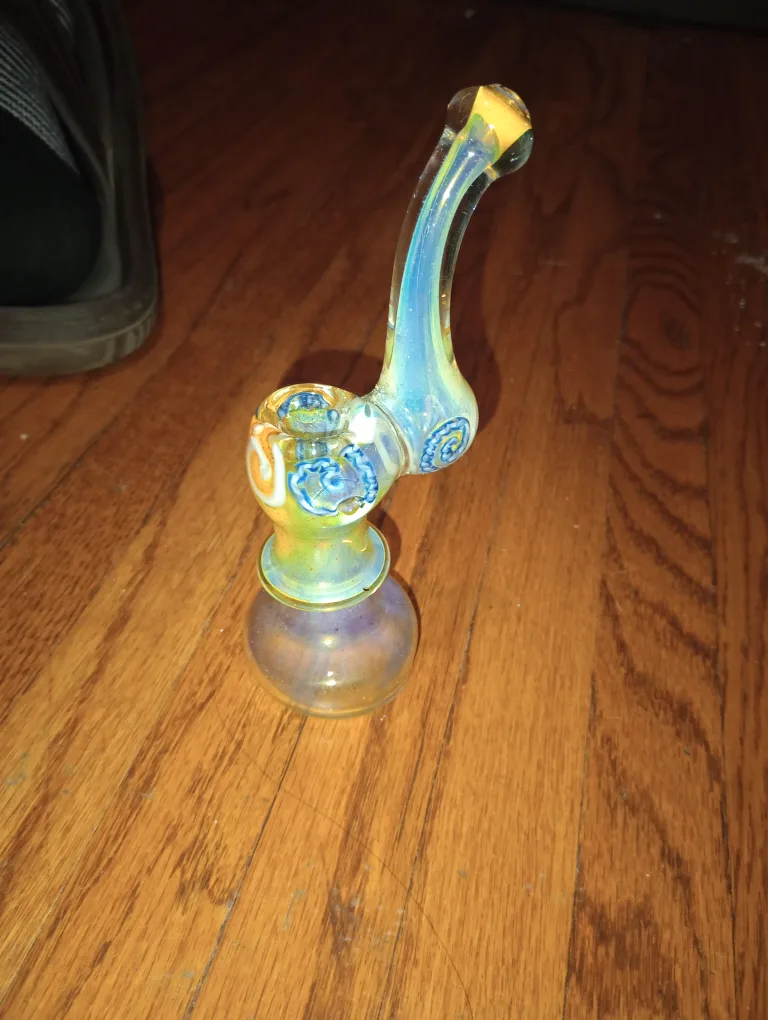 Handblown Glass Bubbler ( Tobacco Use Only) thumbnail