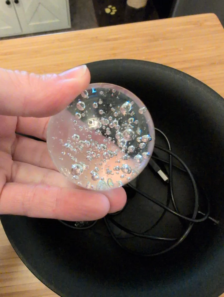 Indoor Water Fountain with Bubbling Glass Ball image indicator(3)