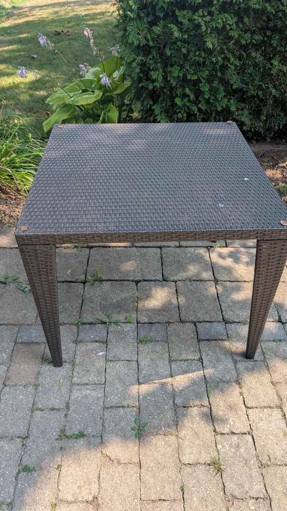 Wicker Patio Table - Square thumbnail