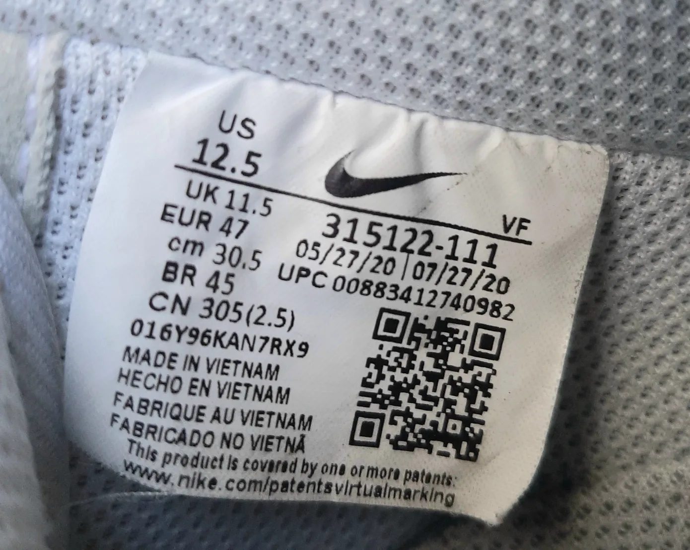 Nike Air Force 1 White US 12.5 image indicator(5)