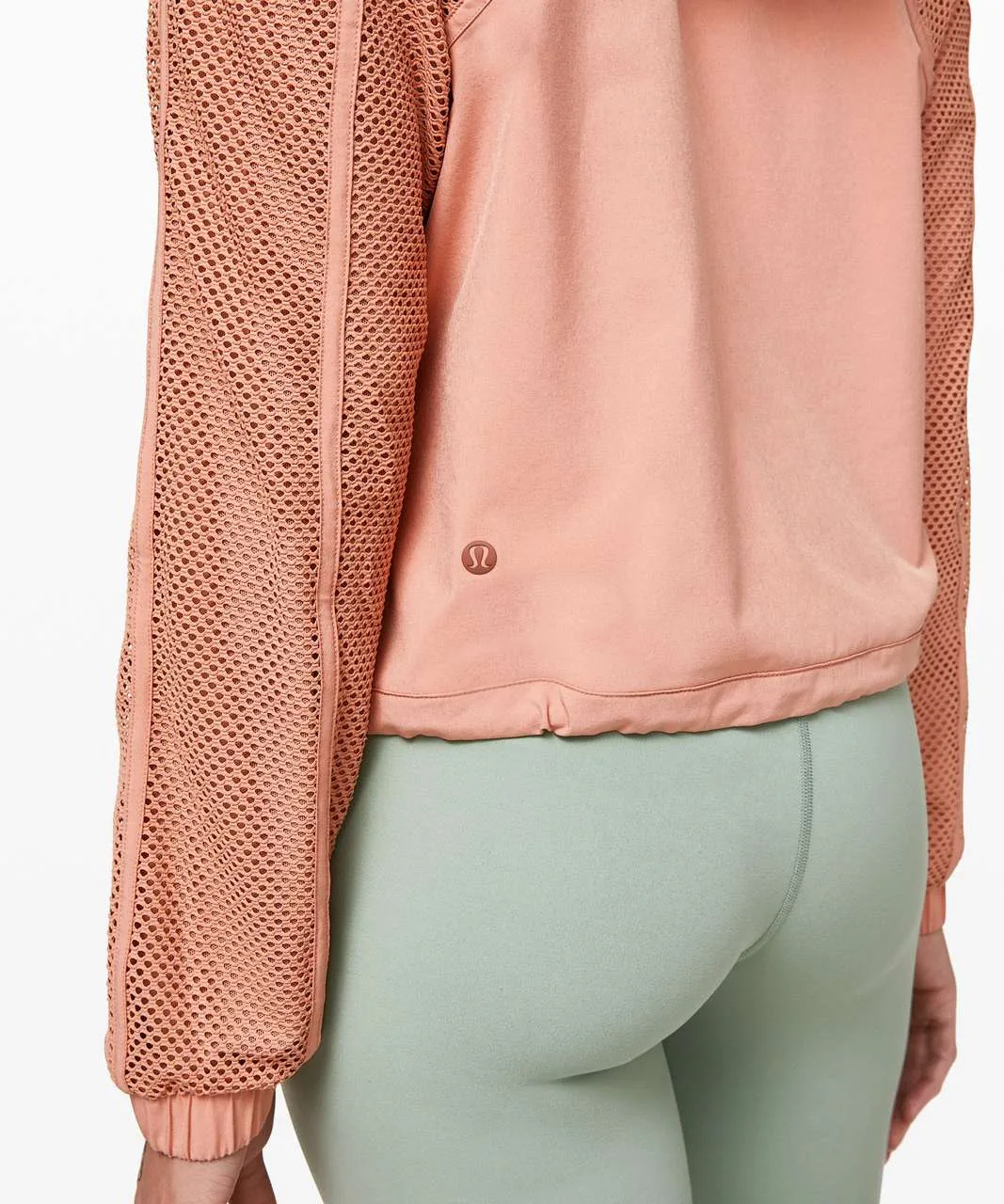 Lululemon Catch a Breeze Crop Pullover - Salmon - size S image indicator(4)