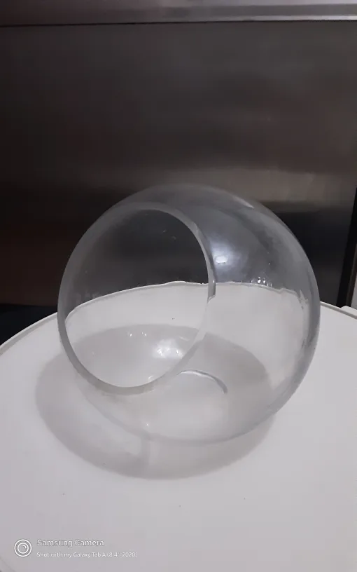 Clear Glass Round Vase, Candy dish thumbnail