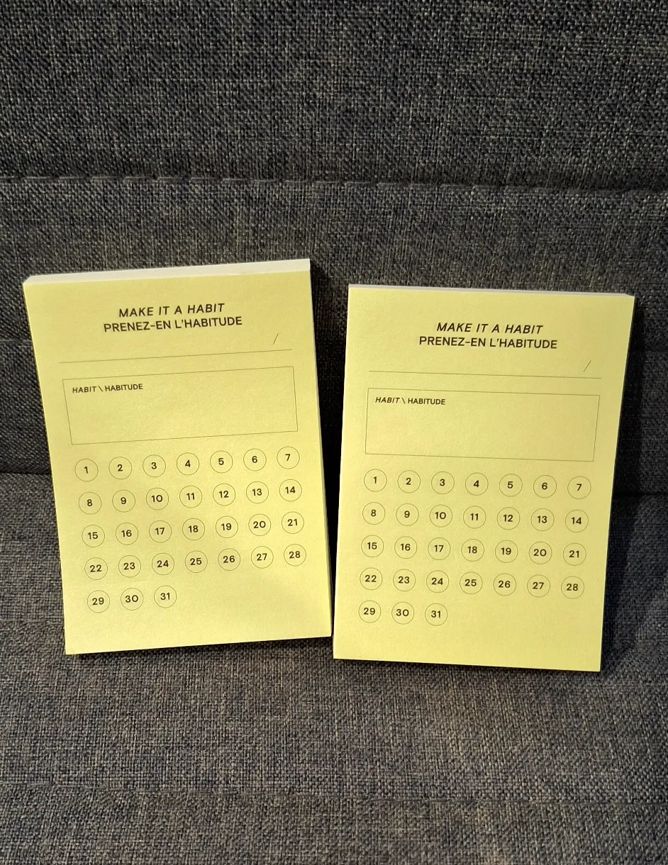 Post-It Make It A Habit Notepad Set of 2 Paper Sticky Pads 🧡 thumbnail