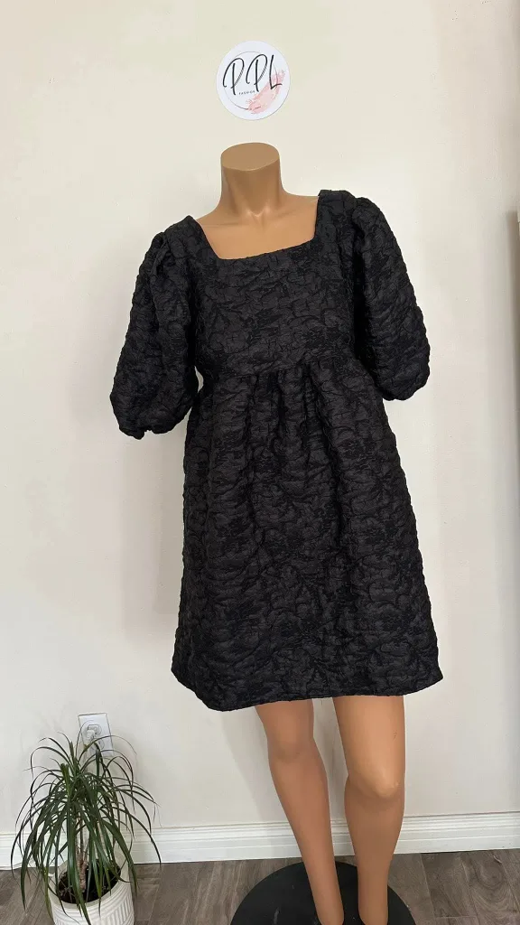 PPL Fashion Black Babydoll Dress image indicator(2)