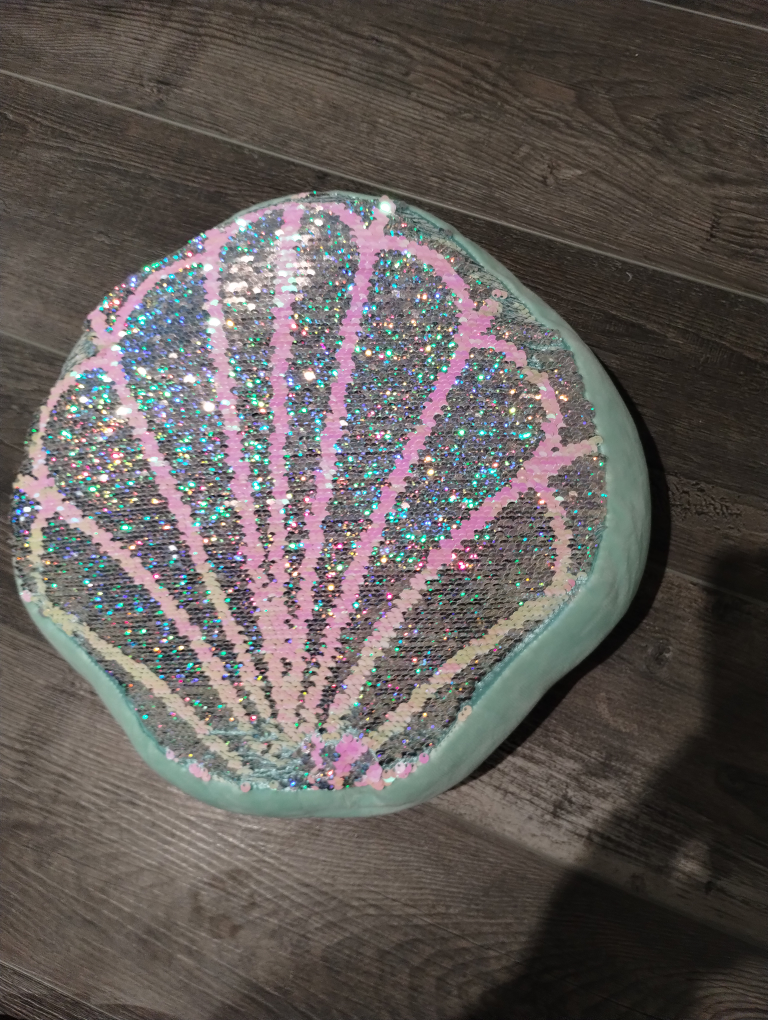 Shell Sequin Pillow